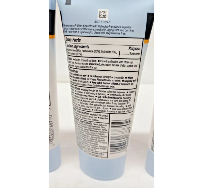 Сонцезахисний крем для обличчя і тіла Neutrogena Ultra Sheer Dry-Touch SPF 70 об'єм 88 мл