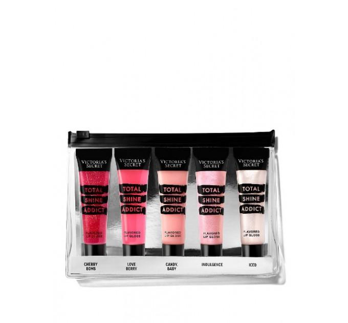 Набір блисків для губ Victoria`s Secret Total Shine Addict Flavored Lip Gloss Multi Glosses (5 блисків)