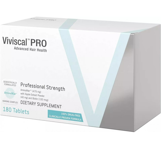 Засіб для відновлення і росту волосся Viviscal Pro 180 таблеток курс 3 місяці