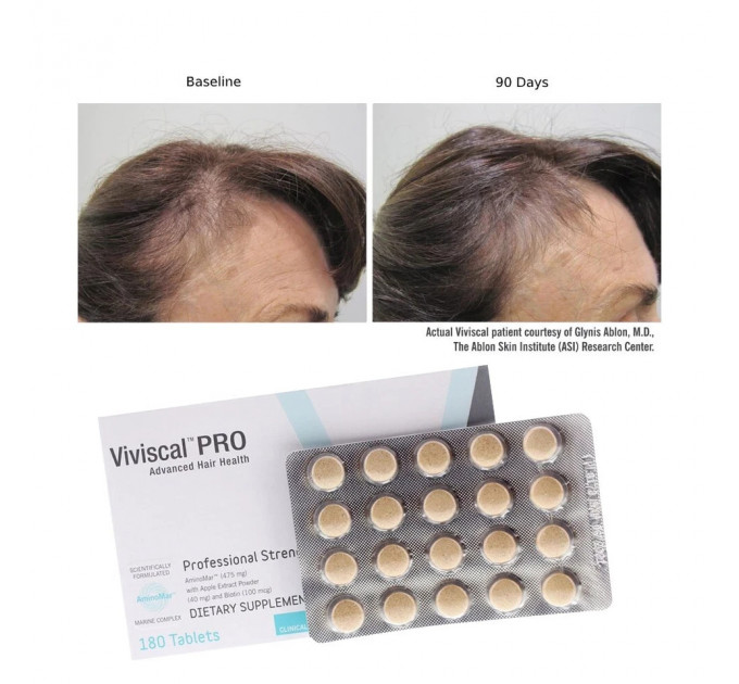 Засіб для відновлення і росту волосся Viviscal Pro 180 таблеток курс 3 місяці