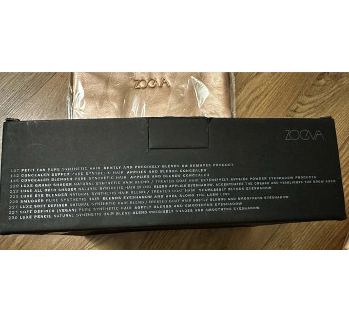 Набор кистей ZOEVA Rose Golden Vol.2 SBE40Z4 (40 кистей и 3 косметичка)