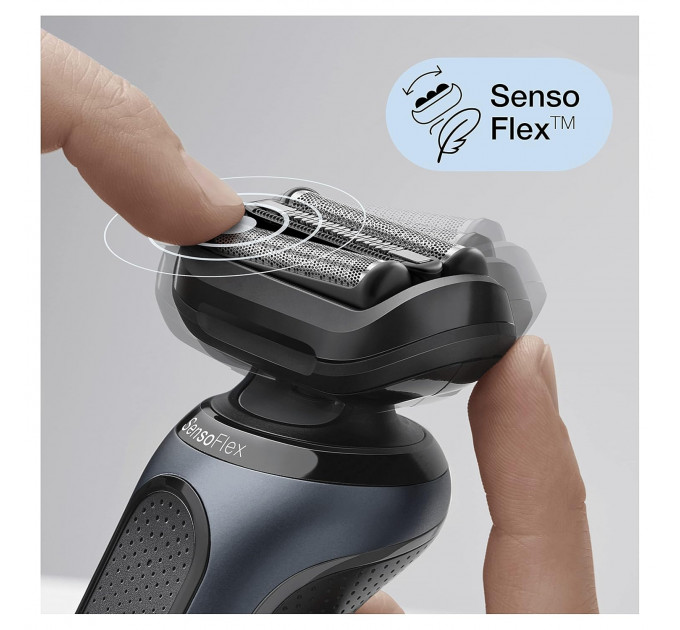 Электробритва Braun Series 6 60-N4500cs с триммером и зарядной станцией и чехлом черная