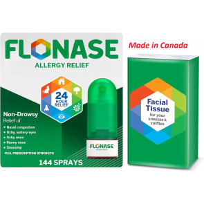 Назальний спрей від алергічного риніту Flonase Allergy Relief 24 години 2 флакони по 144 дози