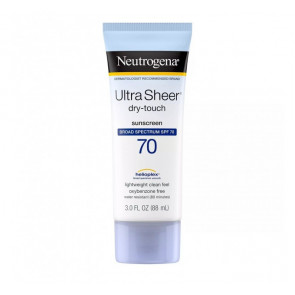 Сонцезахисний крем для обличчя і тіла Neutrogena Ultra Sheer Dry-Touch SPF 70 об'єм 88 мл
