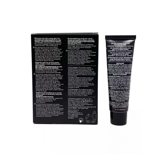 Тонуючий крем для волосся та бороди American Crew Precision Blend Medium Natural 3 флакони по 40 мл