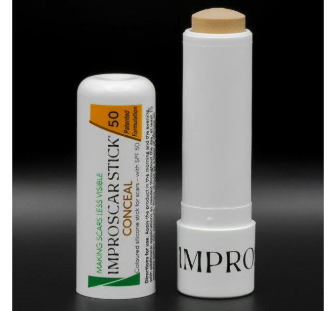 Стик для лечения и маскировки шрамов Improscar Stick 50 Conceal с пигментом и SPF 50 6.9 г