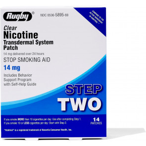 Нікотиновий пластир Rugby Step Two 14 мг прозорий 14 шт