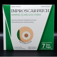 Круглий пластир проти післяопераційних рубців на грудях Improscar Patch 80 мм