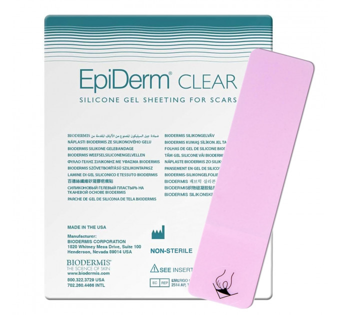 Силіконовий пластир від шрамів та рубців Epi-Derm C-Strip (3,6 х 15 см)