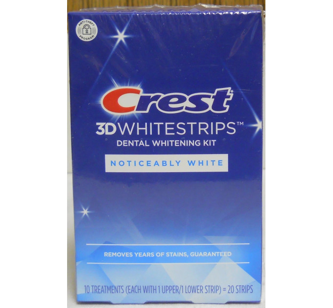 Відбілюючі смужки для зубів Crest 3D Whitestrips Noticeably White 10 стікерів 20 смужок