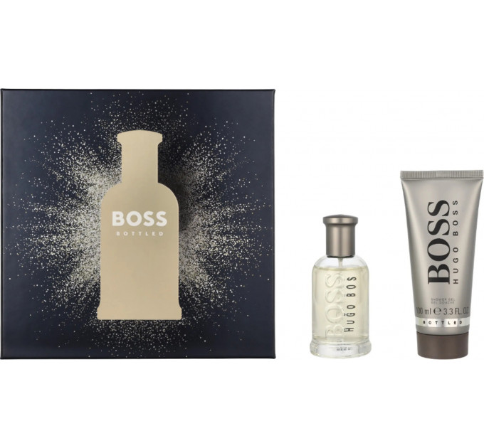 Набір чоловічої парфумерії Hugo Boss Bottled туалетна вода 50 мл + гель для душу 100 мл
