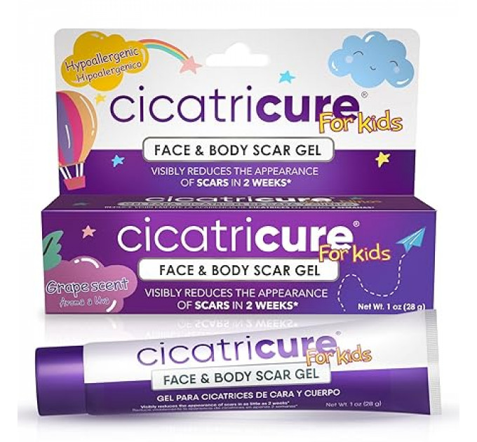 Гель від шрамів CICATRICURE Advanced Scar Gel для дітей 28 мл гіпоалергенний з ароматом винограду