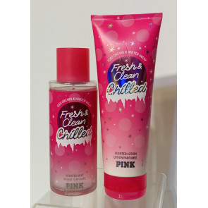 Парфумований набір для тіла Victoria's Secret Fresh & Clean Chilled спрей 250 мл і лосьйон 236 мл