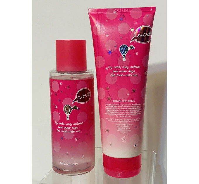 Парфумований набір для тіла Victoria's Secret Fresh & Clean Chilled спрей 250 мл і лосьйон 236 мл