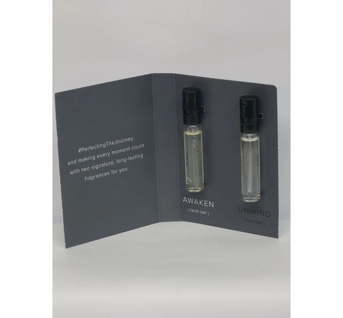 Набор пробников мужского парфюма Tumi Awaken и Unwind 2х2 мл