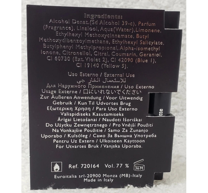 Пробник туалетної води Versace Pour Homme для чоловіків 1 мл