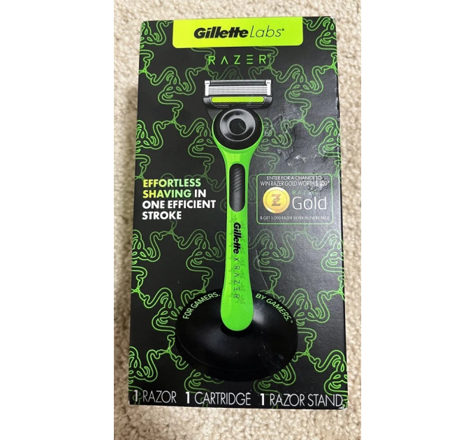 Чоловічий набір для гоління Gillette Labs (бритва з підставкою, 3 картриджами та гелем)