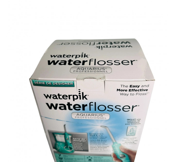 Дизайнерський стаціонарний іригатор Waterpik WP-676 Aquarius Professional бірюзовий