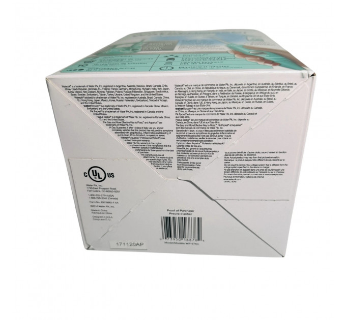 Дизайнерський стаціонарний іригатор Waterpik WP-676 Aquarius Professional бірюзовий