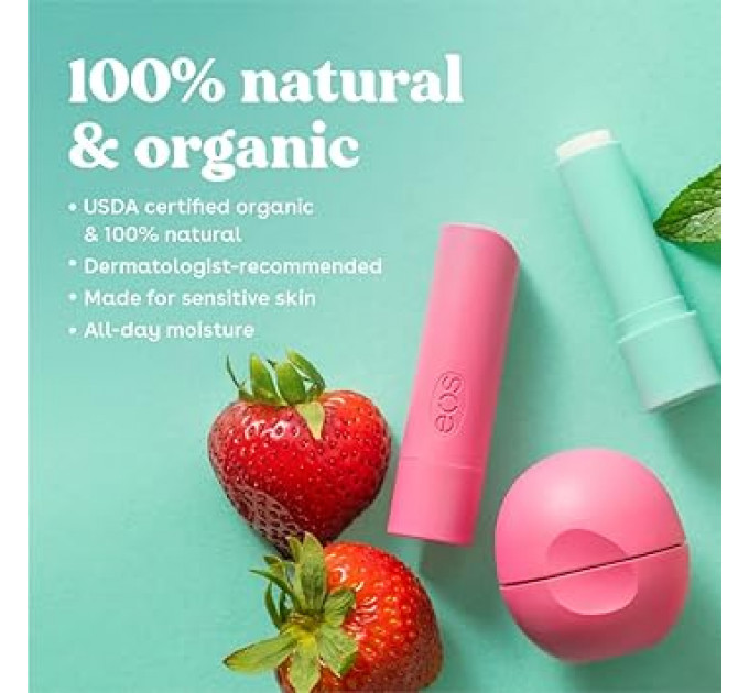 EOS Natural Shea Super Soft Набір бальзамів для губ 4 шт