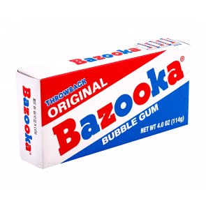 Жевательные резинки Bazooka Classic Original Flavor Theater Style в коробке 114 г