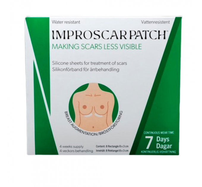 Медичні силіконові пластирі Improscar Patch для збільшення грудей і лікування рубців і шрамів