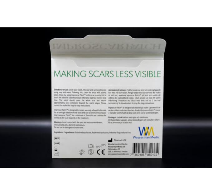 Медичні силіконові пластирі Improscar Patch для збільшення грудей і лікування рубців і шрамів