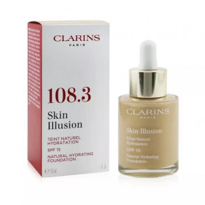 Тональна основа для обличчя Clarins Skin Illusion Natural Hydrating Foundation #108.3 Organza 30мл