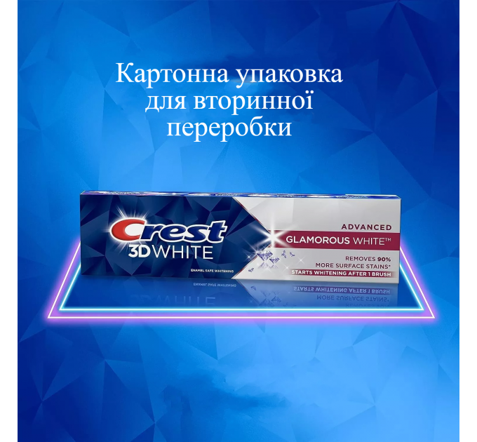 Отбеливающая зубная паста Crest 3D White Advanced Glamorous 107г 