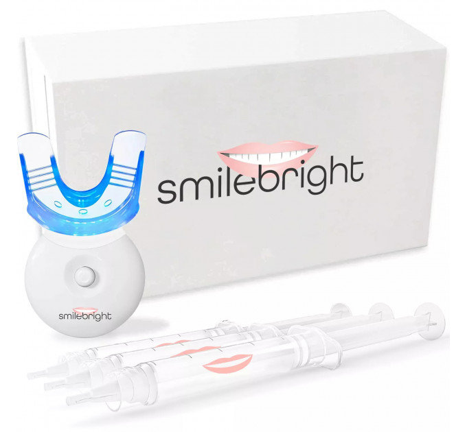 Система для відбілювання зубів Гель з світлодіодною лампою та капою Ezgo 3мл*3шт гелю пероксиду