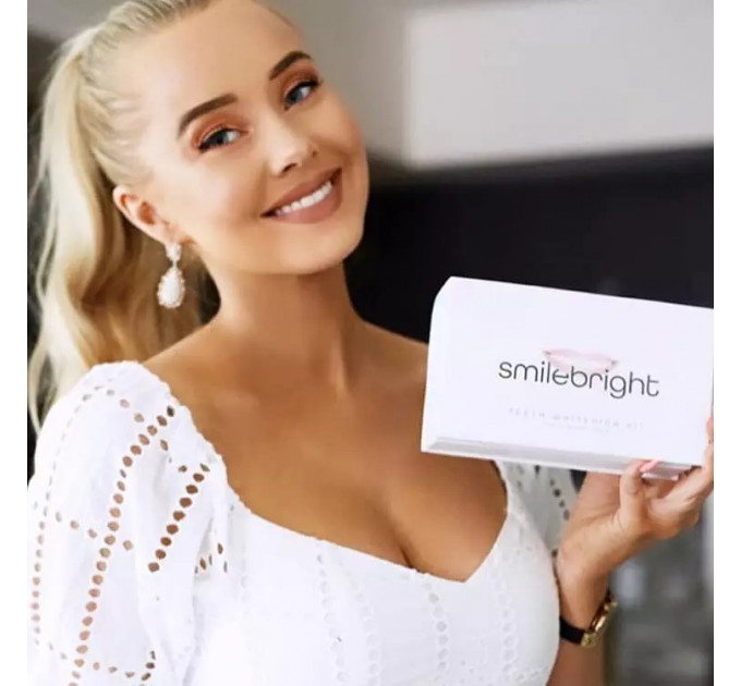 Система для відбілювання зубів Гель з світлодіодною лампою та капою Ezgo 3мл*3шт гелю пероксиду