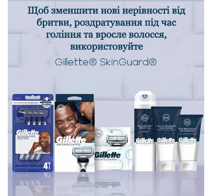 Мужской увлажняющий крем после бритья для чувствительной кожи Gillette SkinGuard Face Moisturizer 