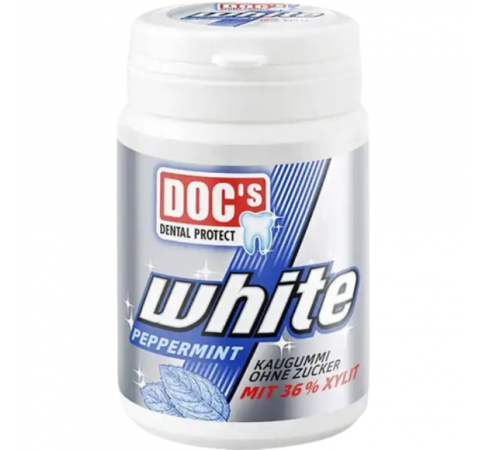 Жувальні гумки Kaugummi Doc's Dental Protect White Peppermint