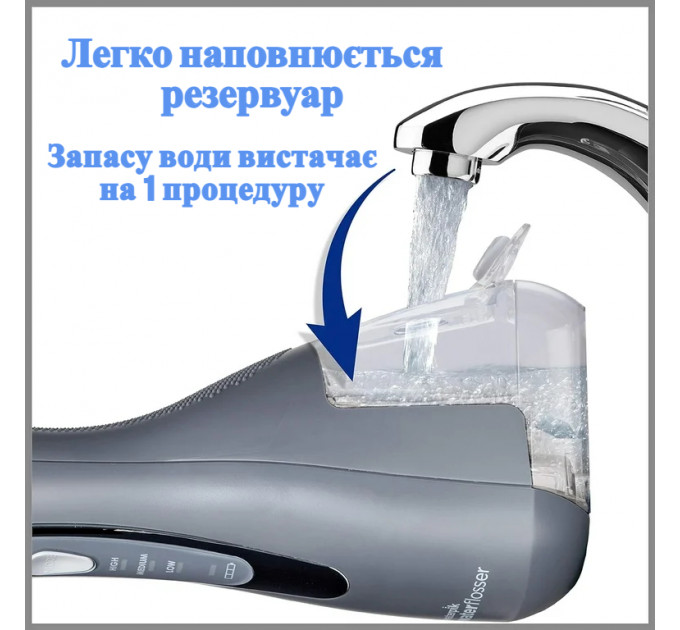 Портативный беспроводной ирригатор для полости рта Waterpik WP-587