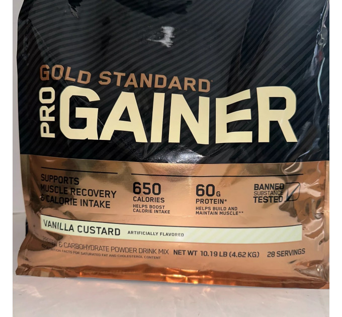 Протеїнова суміш з вітамінами та мінералами гейнер Optimum Nutrition Gold Standard Pro Gainer (4.6 кг)