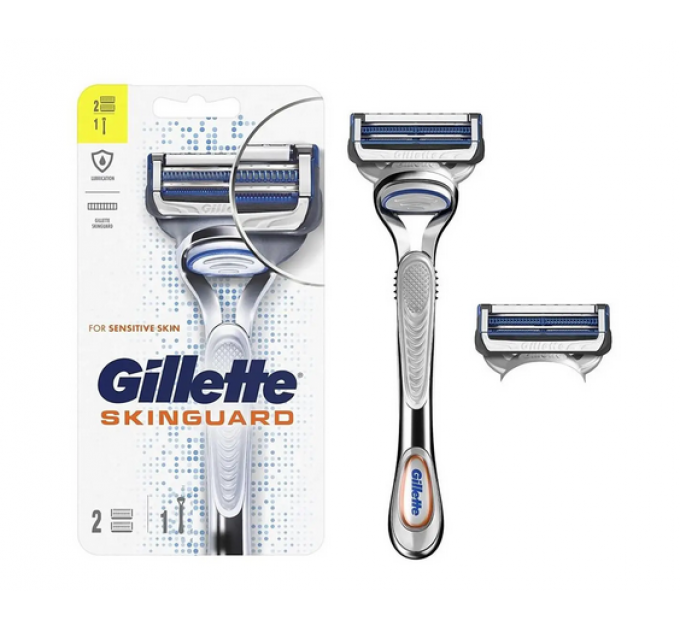 Бритва мужская Gillette SkinGuard Razor 1 станок и 2 картриджа 6 упаковок