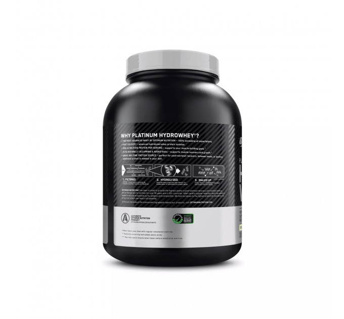 Протеїнова суміш Optimum Nutrition Platinum Hydro Whey з ванільним смаком 1.6 кг 