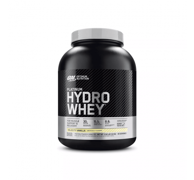 Протеїнова суміш Optimum Nutrition Platinum Hydro Whey з ванільним смаком 1.6 кг 