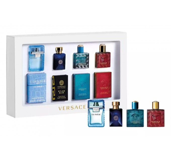 Набір мініатюр для чоловіків Versace Men Miniature Set (4 шт. x 5 мл)