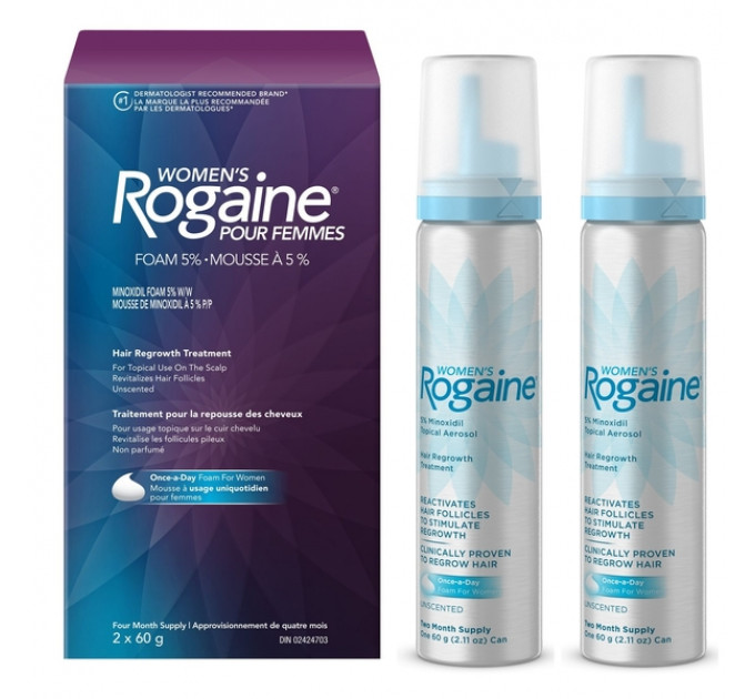 Women's ROGAINE 5% Minoxidil Unscented Foam Піна для волосся