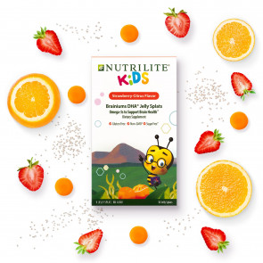 Жувальні вітаміни Amway Nutrilite Kids Brainiums DHA Jelly Splat (30 шт)